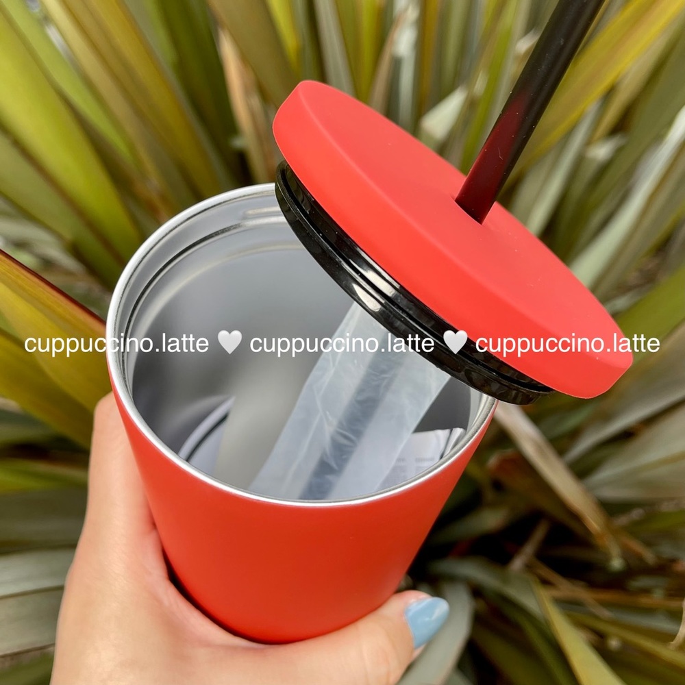 🧡NEW SET🧡Starbucks Reserve Matte Coral SS Cups - Picture 5 of 6